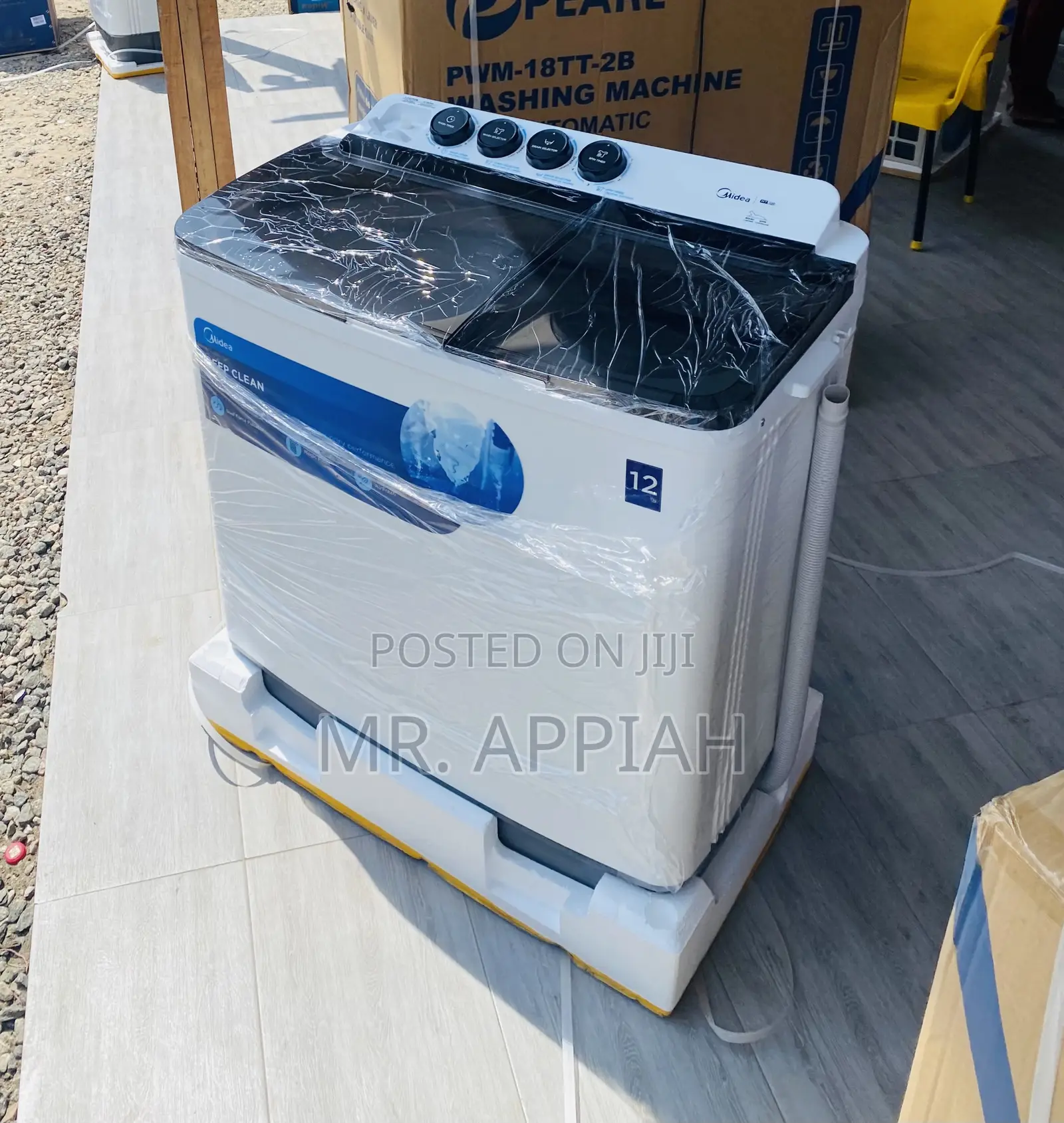 Check Out Midea 12kg Semi-Automatic Washing Machine(White).