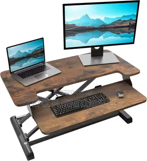 Dual Monitor and Laptop Riser Tabletop
