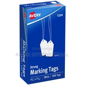 Avery 12204 Medium-Weight White Marking Tags (Box of 1000)