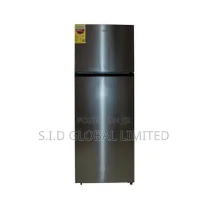 Modern MIDEA-128LTR-DOUBLE-DOOR-TOP-MOUNT-FRIDGE-MDRT187FGG2
