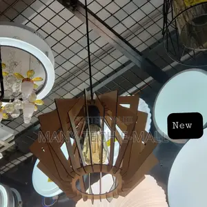 Single Wood Pendant Light.