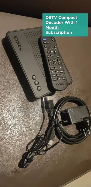 DSTV Compact Decoder With Cables and Remote