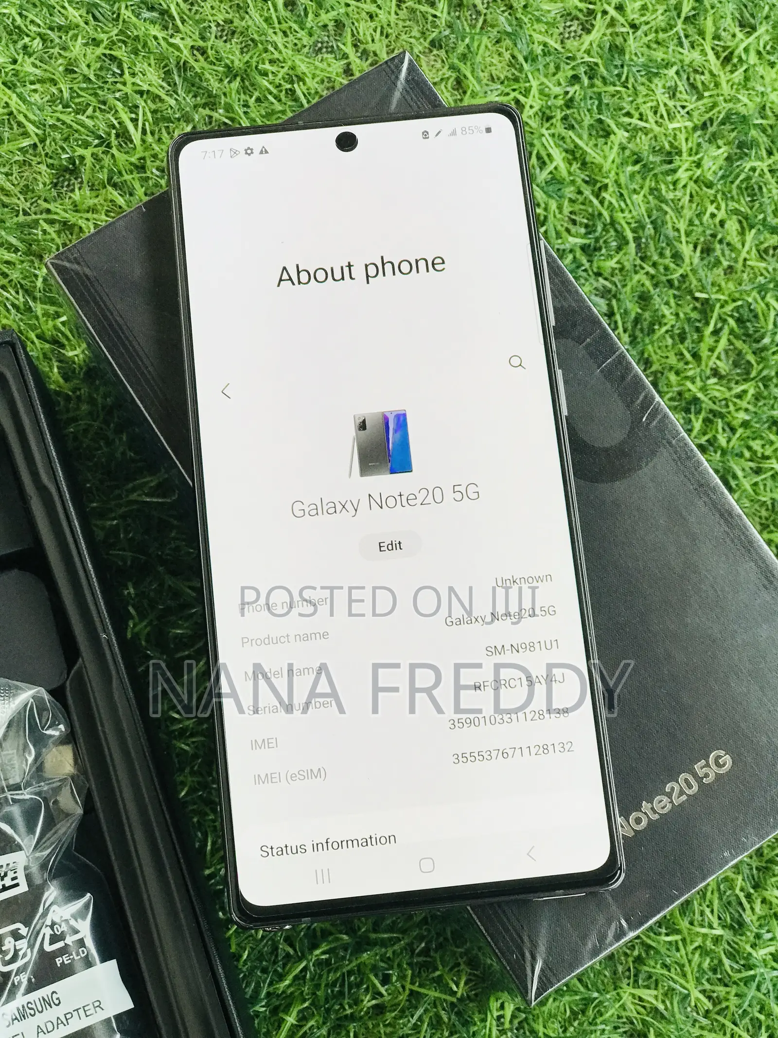 New Samsung Galaxy Note 20 5G 128 GB Black