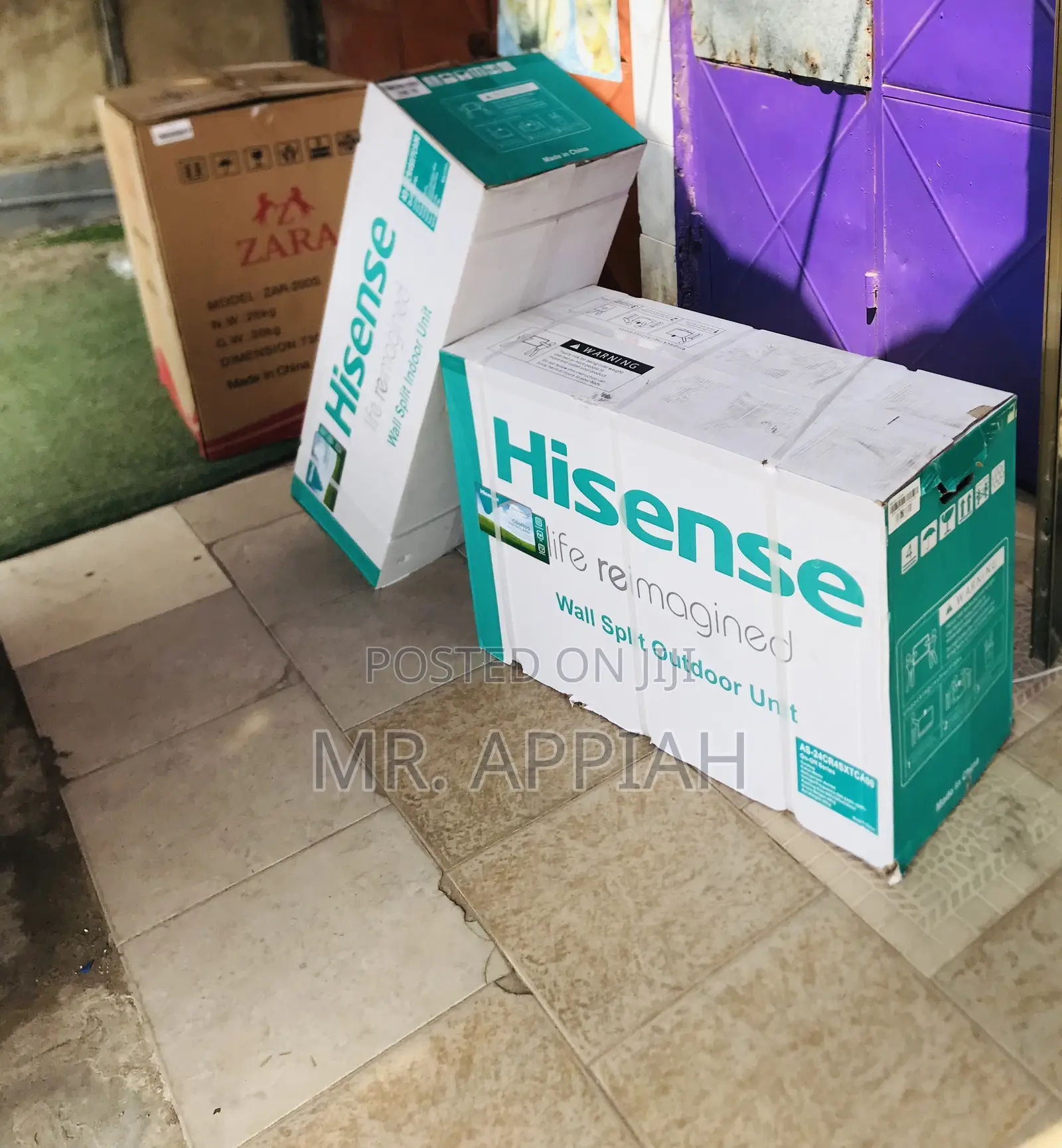 Original Hisense 2.5hp R410 Split Non Inverter Ac(White)