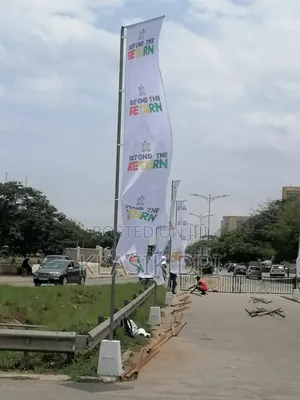 Telescopic Flags Poles for Rent