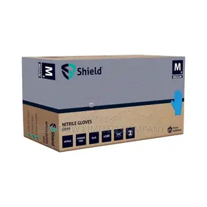 PH SHIELD Blue Nitrile Powder Free Disposable Gloves