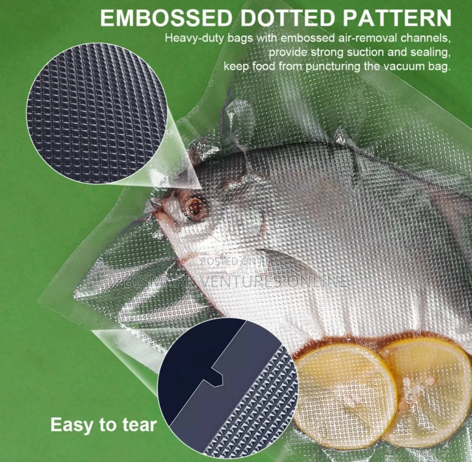12x20cm Vacuum Sealer Rubber Bags 100pcs