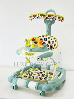4 in 1 Baby Walker, With Removable Footrest, Feeding Tray