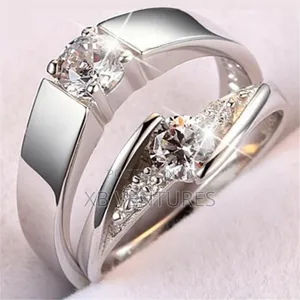 Adjustable Diamond Couple Wedding Ring