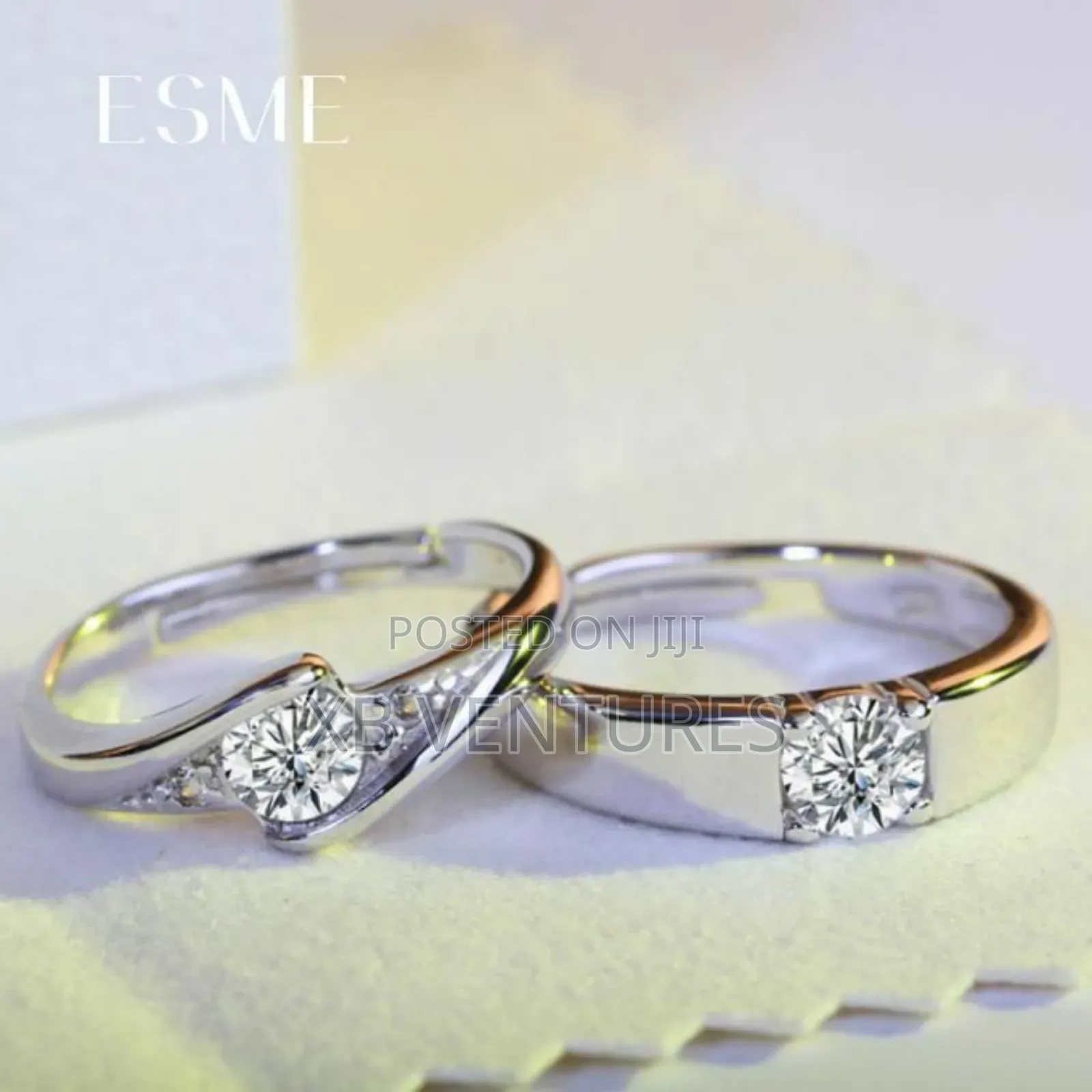 Adjustable Diamond Couple Wedding Ring