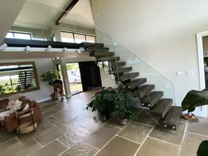 Metal Stairs With Glass Barrister
