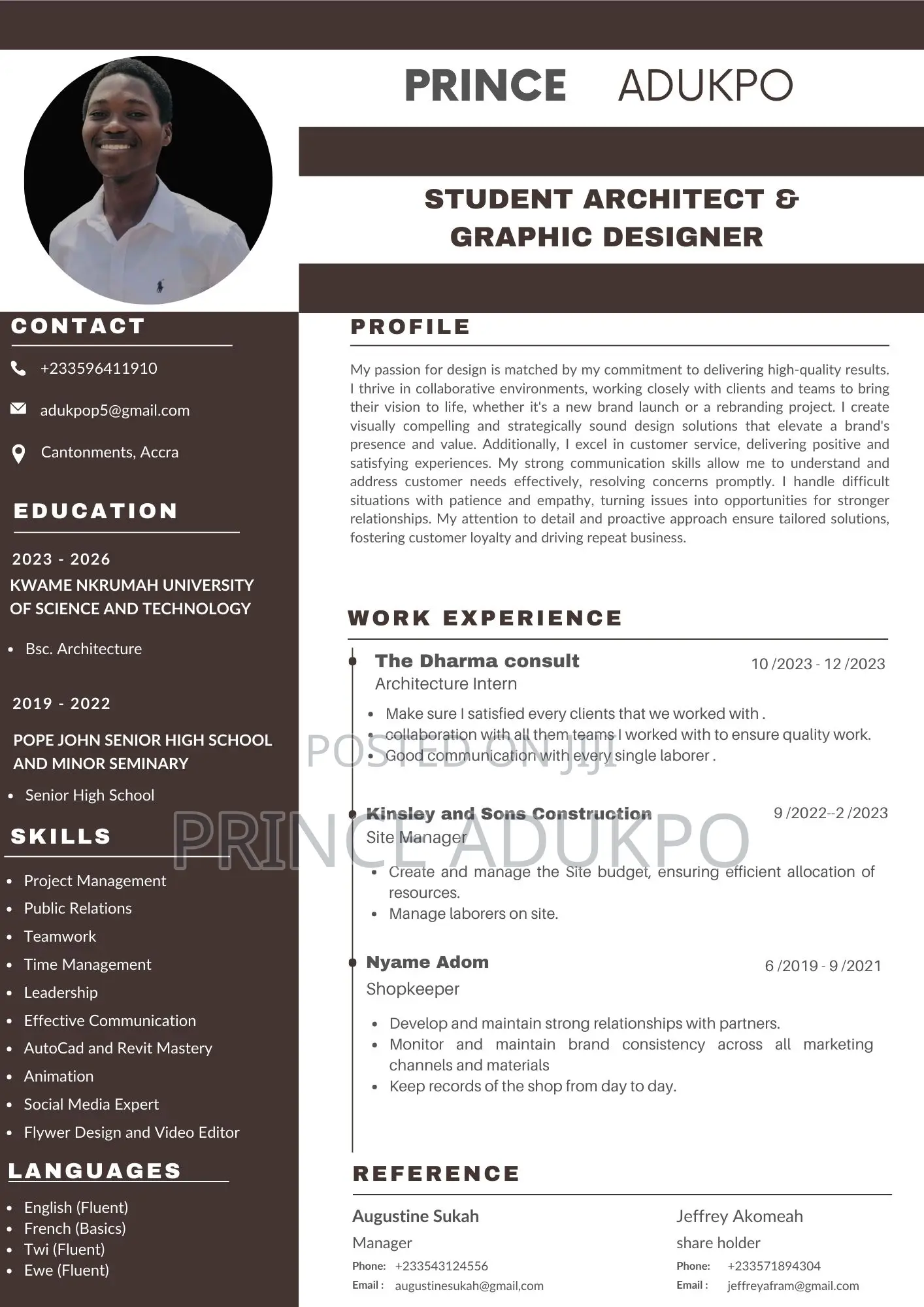 Advertising Marketing CV