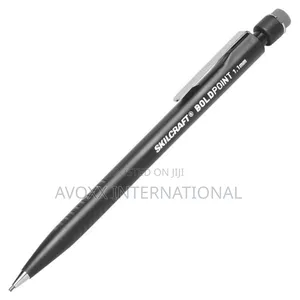 12PC Skilcraft 1.1mm Push Bold Point Mechanical Pencil-Black