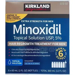 FULL SET - 6 Bottles + Dropper - KIRKLAND MINOXIDIL OIL