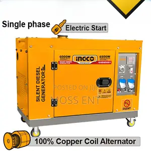 Silent Diesel Generator 6.5kw Single - Gse65001