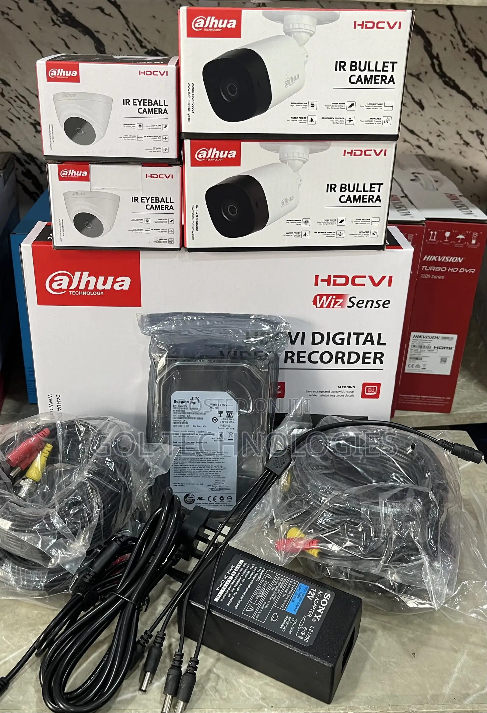 Dahua 4ch Complete Kit Analog 2mp With 500gb HDD