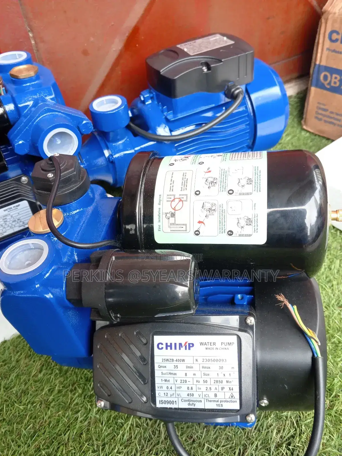 Brand New Chimps Water Pump Stainless Steel