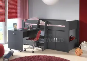 Cabin Bed With Wardrobe Storage Pull Out Desk