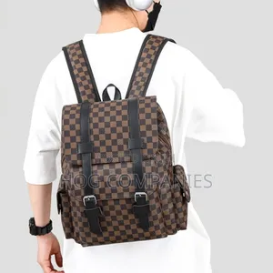 Quality Leather Travel School Backpack Laptop Bag