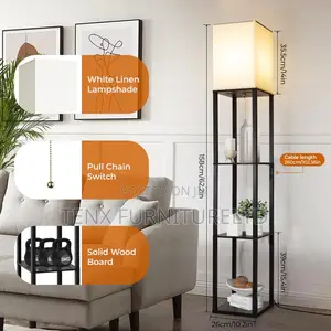 Floor Lamp (With Shelves Includes)