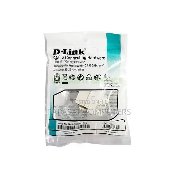 Dlink CAT6 UTP RJ45 IO / Keystone Jack