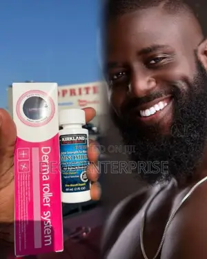 Kirkland Minoxidil Derma Roller Combo for Beard Growth
