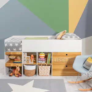 Single Bed Cabin Bed With Storage (Drawers Shelves)