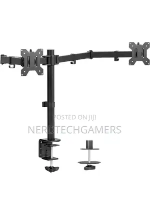 VIVO Dual Ultrawide Monitor Desk Mount, , Black, STAND-V038