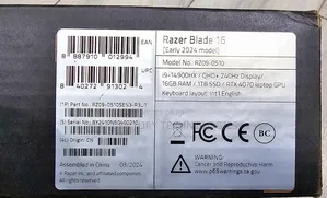 New Laptop Razer Blade 16GB Intel Core I9 SSD 1T