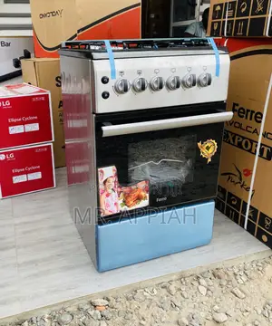 Shop Ferre 50x60 Gas Oven 4 Burner With Grill(Gray).