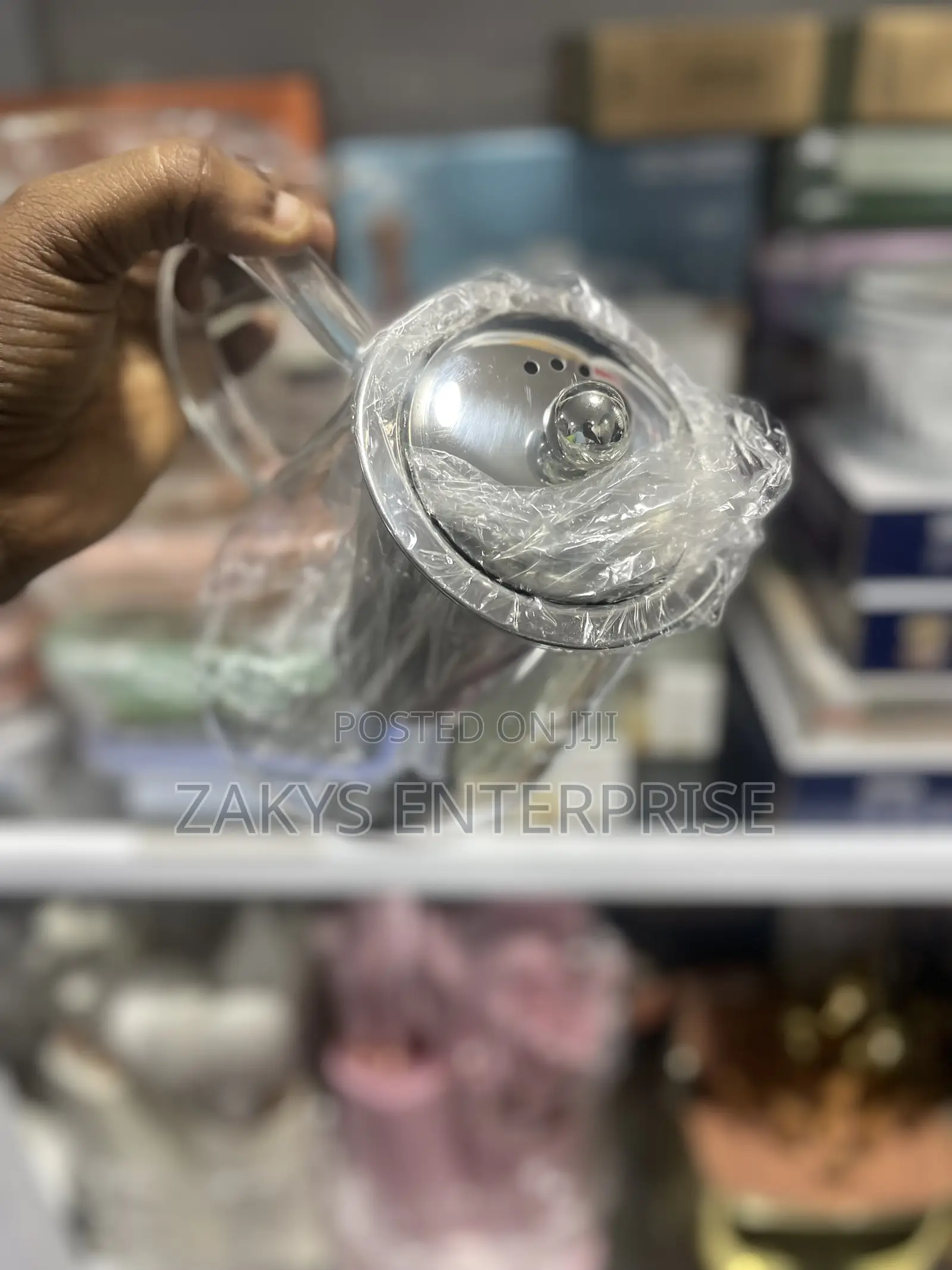 Glass Stove Top Kettle With Strainer 950ml