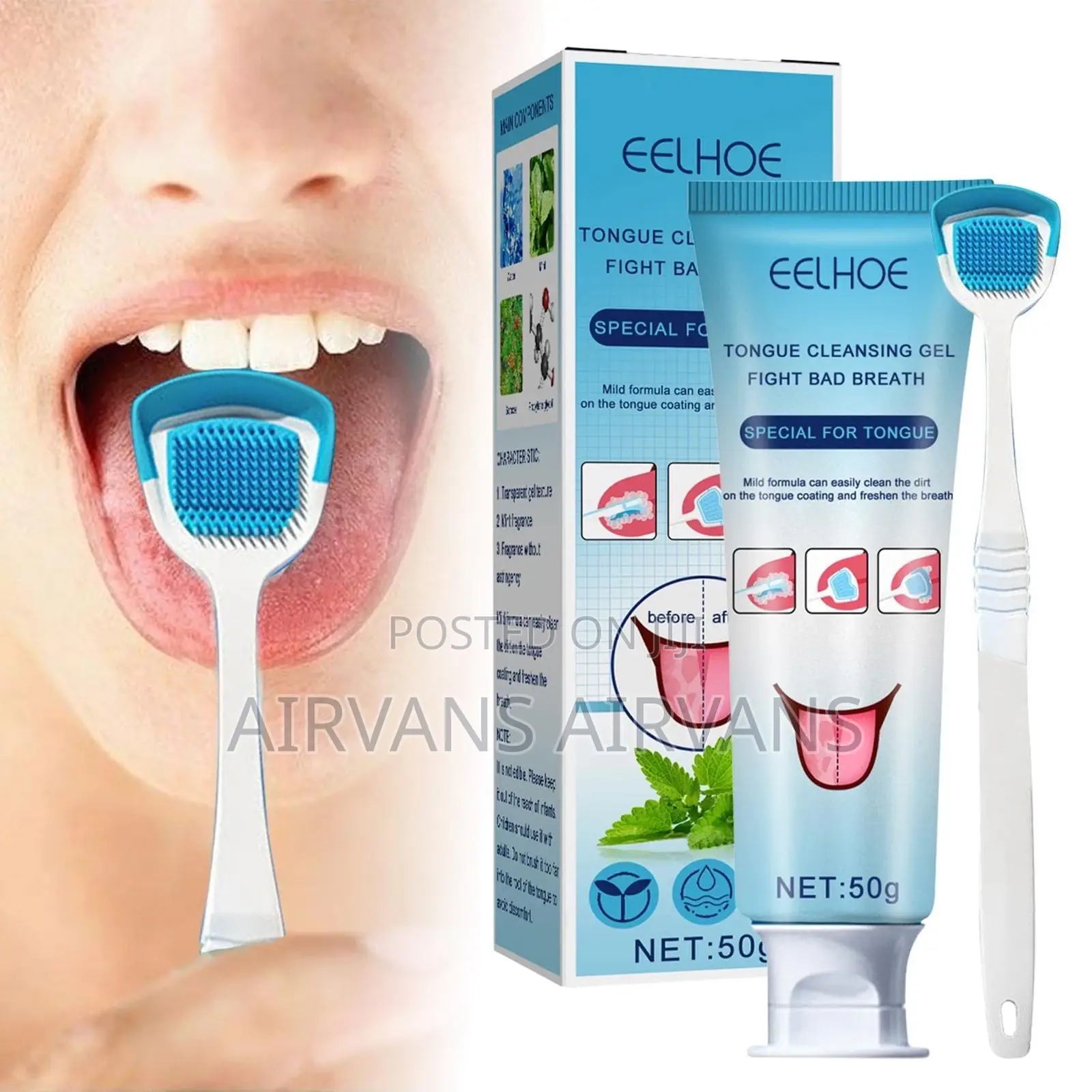 Eelhoe Tongue Cleansing Gel Tongue Scraper