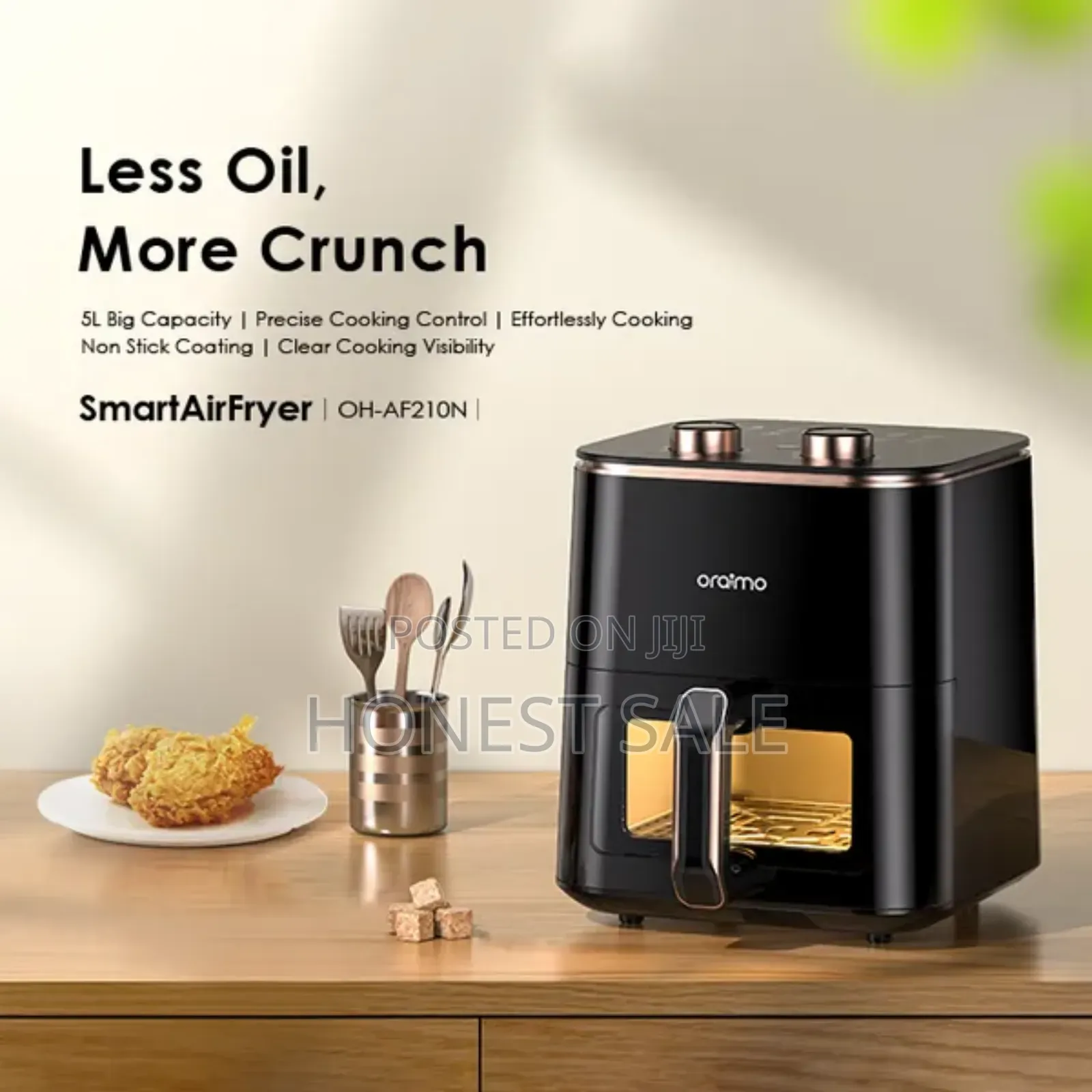 Oraimo Smartairfryer 1500w Cooking Visible Smart Air Fryer