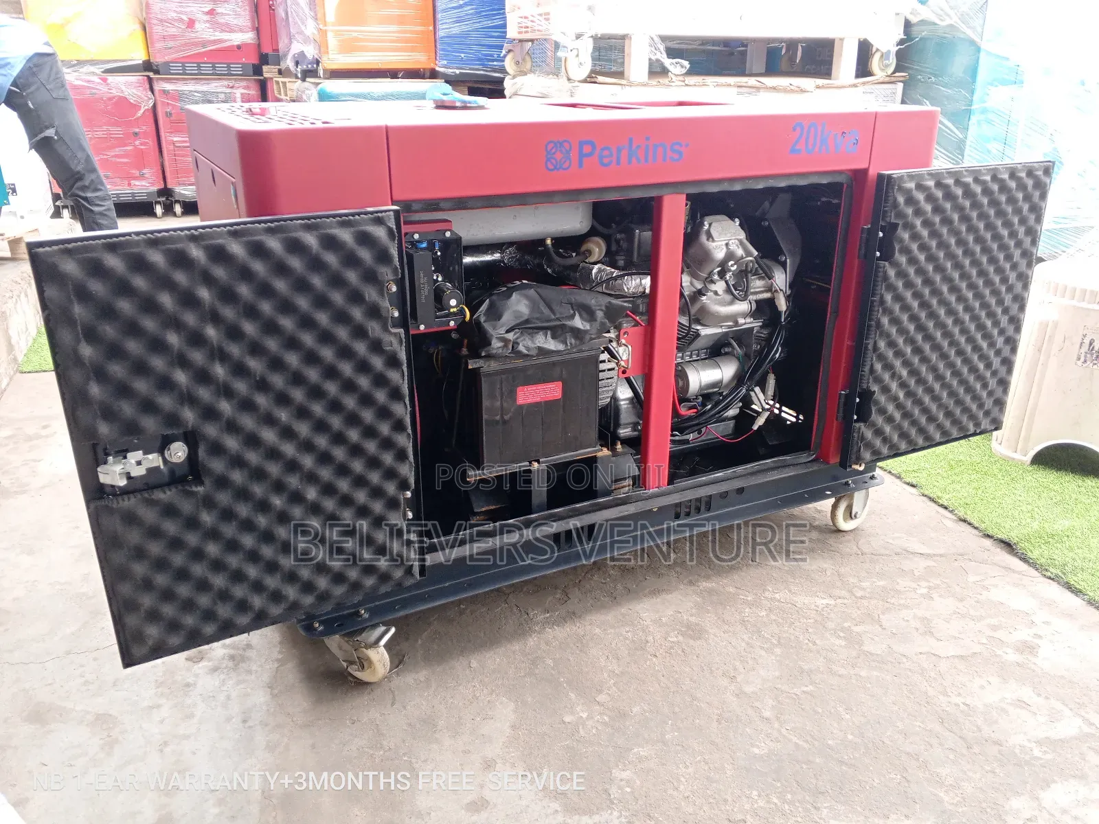 Powerful Perkins Generator 20kva Silent Diesel Key Start