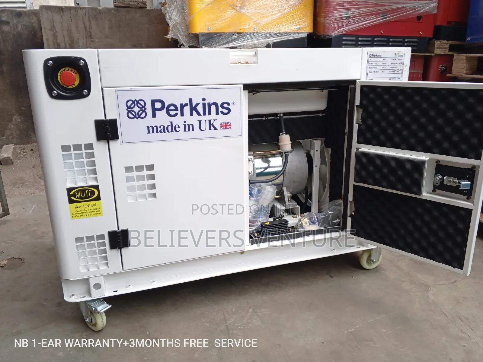 UK Made Perkins Generator// 20kw Key Start Generator Silent