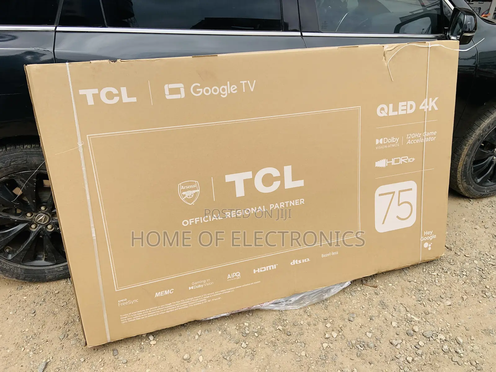 TCL 75”Qled Smart Uhd Google Netflix, Youtube HDR Tv