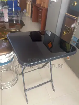 Foldable Glass Top Table