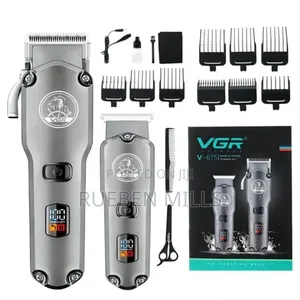 Double Combo VGR v-675 Metal Beard Trimmer Barbering Machine