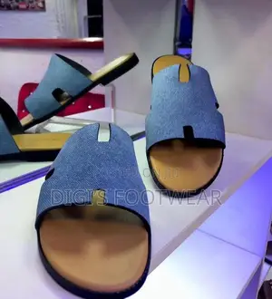 Hermes Jeans Slippers