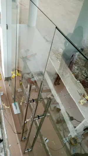 Double Glass Door With Fix by Apexglassexpert.