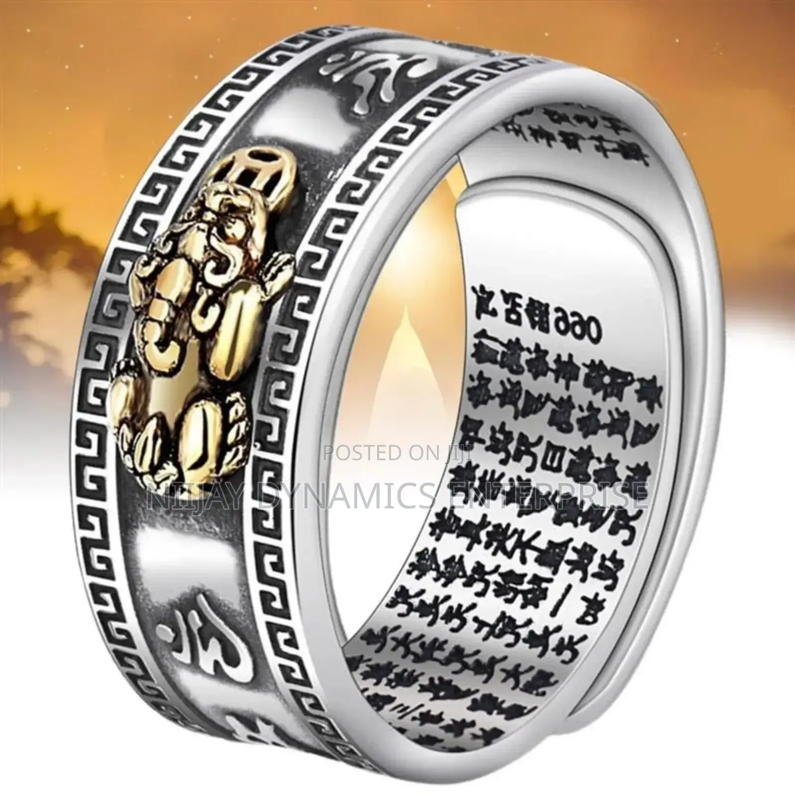 Feng Shui Pixiu Wealth Attraction Good Luck Ring