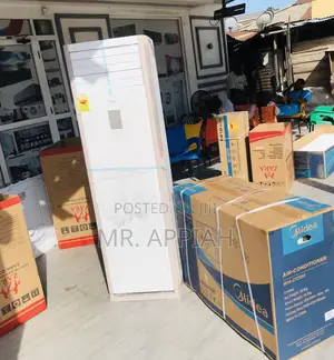 Sleek Midea AC 5.0 HP R410 Standing(White) 