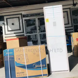 R410 Gas Midea 2.5hp Invertor Standing Floor White AC