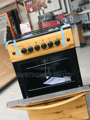 Sealed Light Wooden 4 Gas Burner Ignition Oven/Grill 