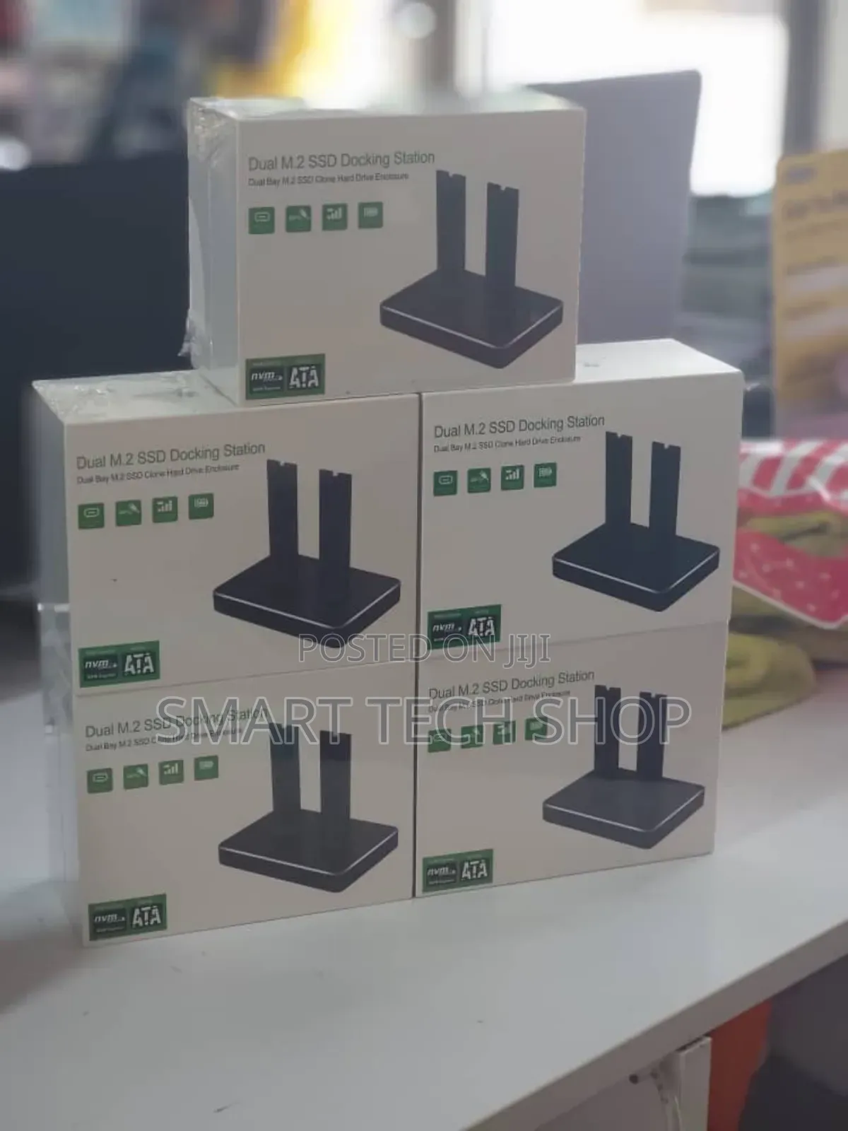 Dual Bay Nvme M.2 SSD 10gbps SSD External Clone Adaptor