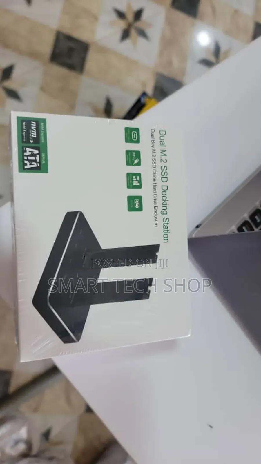 Dual Bay Nvme M.2 SSD 10gbps SSD External Clone Adaptor