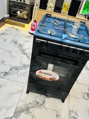 Auto Ignition Chigo 4 Gas Oven/Grill Black 60by60 