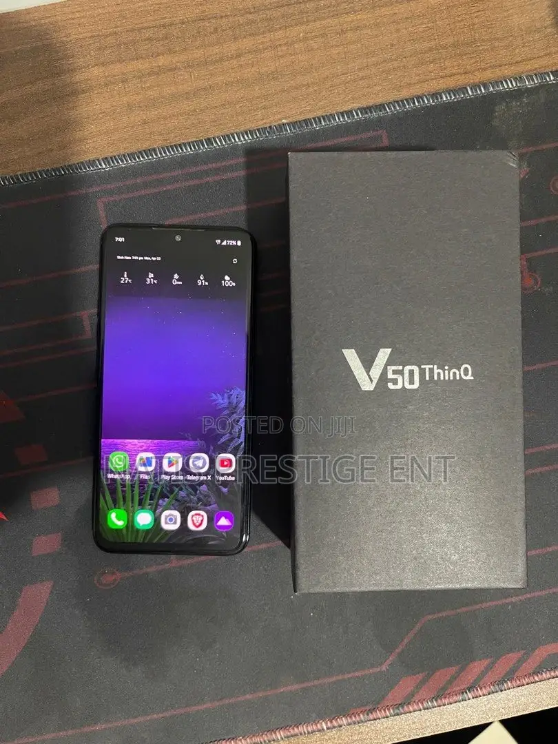 New LG V50S Thinq 256 GB Black