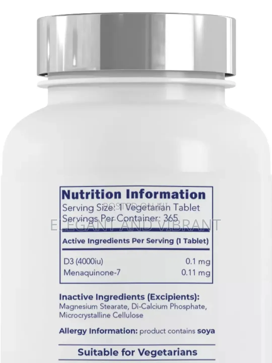 Vitamin D3 Mix For 6 Months Supply Expires In 2026