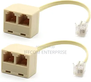 Dual Female Rj11 Adapter